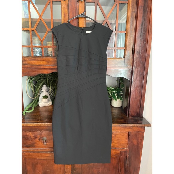 BOSS Hugo Boss Dicaila Black Sleeveless Sheath Dress Career Office Professional‎ - Picture 2 of 7